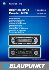 Blaupunkt Dresden MP34 Instrucciones De Instalación