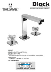 Hidromet Block CRUZ Manual De Instalación Y Mantenimiento