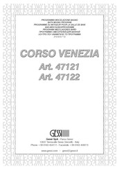 Gessi CORSO VENEZIA 47122 Manual Del Usuario