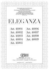 Gessi ELEGANZA 46007 Manual Del Usuario