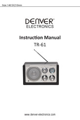 Denver Electronics TR-61 Manual De Instrucciones