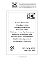 Team kalorik TKG CCM 1000 Manual De Instrucciones