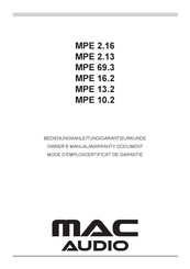MAC Audio MPE 2.16 Manual De Instrucciones