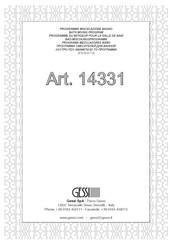 Gessi 14331 Manual De Instrucciones