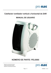 Pro-Elec PEL0065 Manual De Usuario