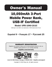 Tripp-Lite UPB-10K0-2U1C El Manual Del Propietario