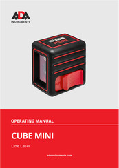 ADA INSTRUMENTS CUBE MINI Manual De Instrucciones