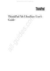 Lenovo ThinkPad X6 UltraBase Manual Del Usuario