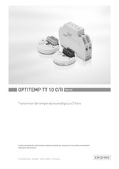 KROHNE OPTITEMP TT 10 C/R Manual De Instrucciones