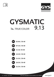 GYS MATIC 9.13 TRUE COLOR Manual De Instrucciones
