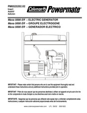 Coleman Powermate PM0525202.02 Manual De Instrucciones