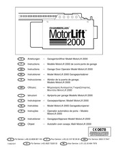 Chamberlain MotorLift 2000 Manual De Instrucciones