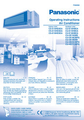 Panasonic CS-E10HD3EA Instrucciones De Operación