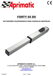 Aprimatic FORTY 65 DS Manual De Instrucciones