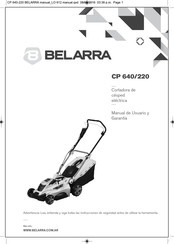 Belarra CP 640/220 Manual De Usuario Y Garantía