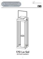 Real Flame Outdoor Living 170 La Sal Guia De Inicio Rapido