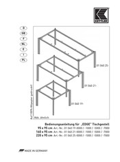 Kettler 01 040 25 Serie Manual De Instrucciones