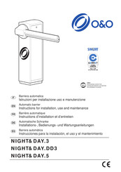 O&O NIGHT&DAY.5 Instrucciones Para La Instalación, El Uso Y El Mantenimiento