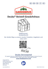 Gardebruk Deuba 991464 Manual De Instrucciones