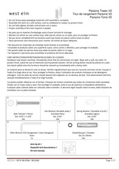 West Elm 5812334 Instrucciones De Ensamblaje