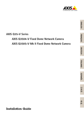 Axis Q35-V Serie Guia De Instalacion