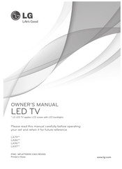LG 47LA8609-ZA Manual De Usuario