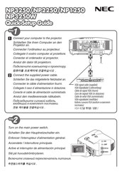 NEC NP3250 Guia De Inicio Rapido