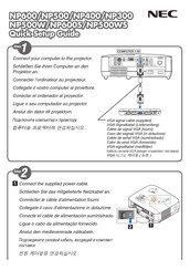 NEC NP600S Guia De Inicio Rapido