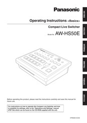 Panasonic AW-HS50E Instrucciones De Operación