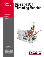 RIDGID 1233 Manual Del Operador