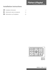 Fisher & Paykel GC913 Información Sobre La Instalación