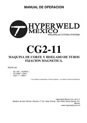 Hyperweld Mexico CG2-11 Manual De Operación