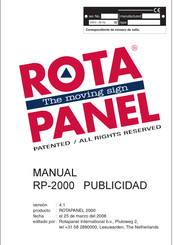 Rotapanel RP-2000 Manual Del Usuario