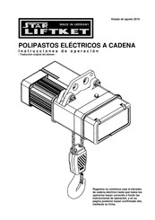 Star Liftket STAR 020 031 Serie Instrucciones De Operación