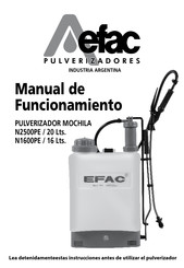 EFAC N1600PE Manual De Funcionamiento