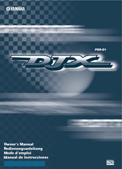 Yamaha DJX PSR-D1 Manual De Instrucciones