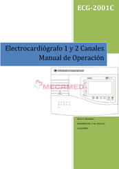 Mecamed ECG-2001C Manual De Operación