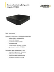 Redvoiss MTAG302 Manual De Instalación Y Configuración