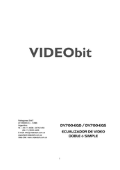 Videobit DV700-EQD Manual Del Usuario