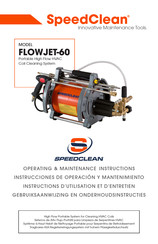 SpeedClean FLOWJET-60 Instrucciones De Operacion Y Mantenimiento