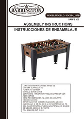 Barrington Billiards SOC054_117B Instrucciones De Ensamblaje