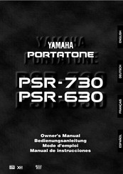 Yamaha PORTATONE PSR-730 Manual De Instrucciones