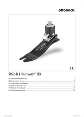 Ottobock Runway HX RS2-K1 Instrucciones De Uso