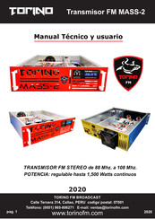 Torino FM MASS-2 Manual Tecnico Y De Usuario