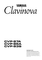 Yamaha Clavinova CVP-85A Manual De Instrucciones