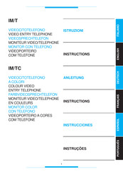 Integra bpt IM/TC Instrucciones