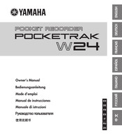 Yamaha POCKETRAK W24 Manual De Instrucciones