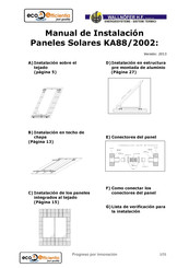 Ecoefficientia Wallnofer KA88/2002 Manual De Instalación