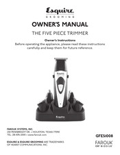 Esquire Grooming GFES1008 Manual Del Propietário