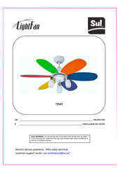 Sul LightFan 72645 Manual Del Usuario